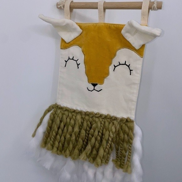 DEER Wall Hanging Art Animal Natural Room Decor BOHO Nursery Kids Room Boho - Picture 2 of 9